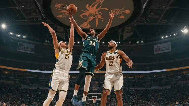 milwaukee bucks vs pacers match player stats